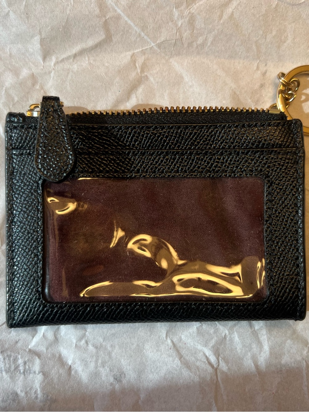 Coach Black Saffiano Leather skinny card/ ID holder - Picture 2 of 2